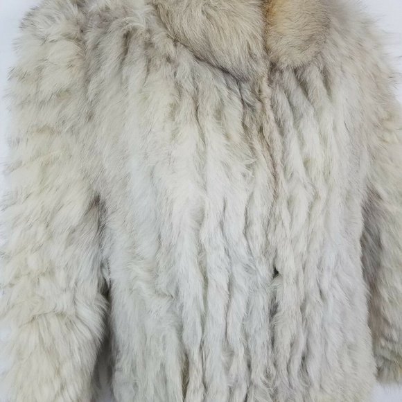 Saga Fox Finland Blue Fox Fur Womens Coat Jacket - Picture 3 of 8